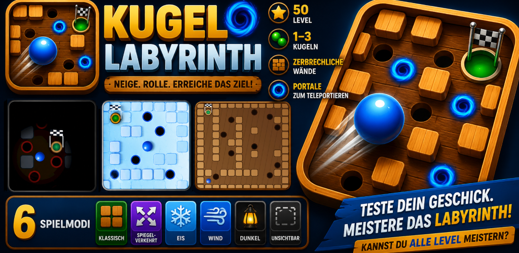 Kugellabyrinth Vorstellungsgrafik